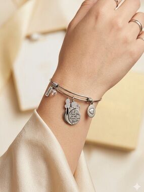 Peanuts Snoopy Charm Bangle | “Love You to the Moon” Bracelet